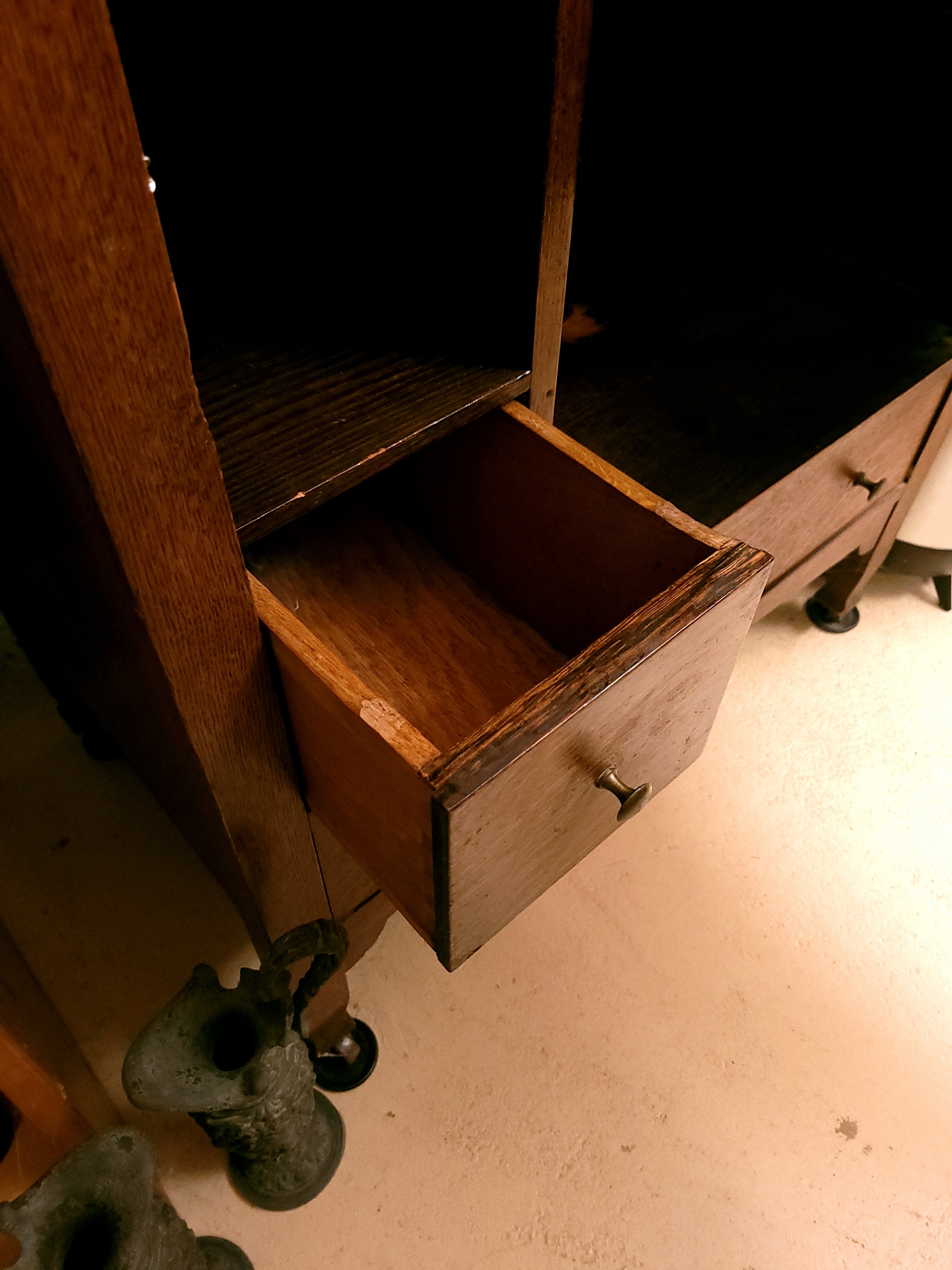 Arts and Crafts Style Cellarette and Cigar Cabinet