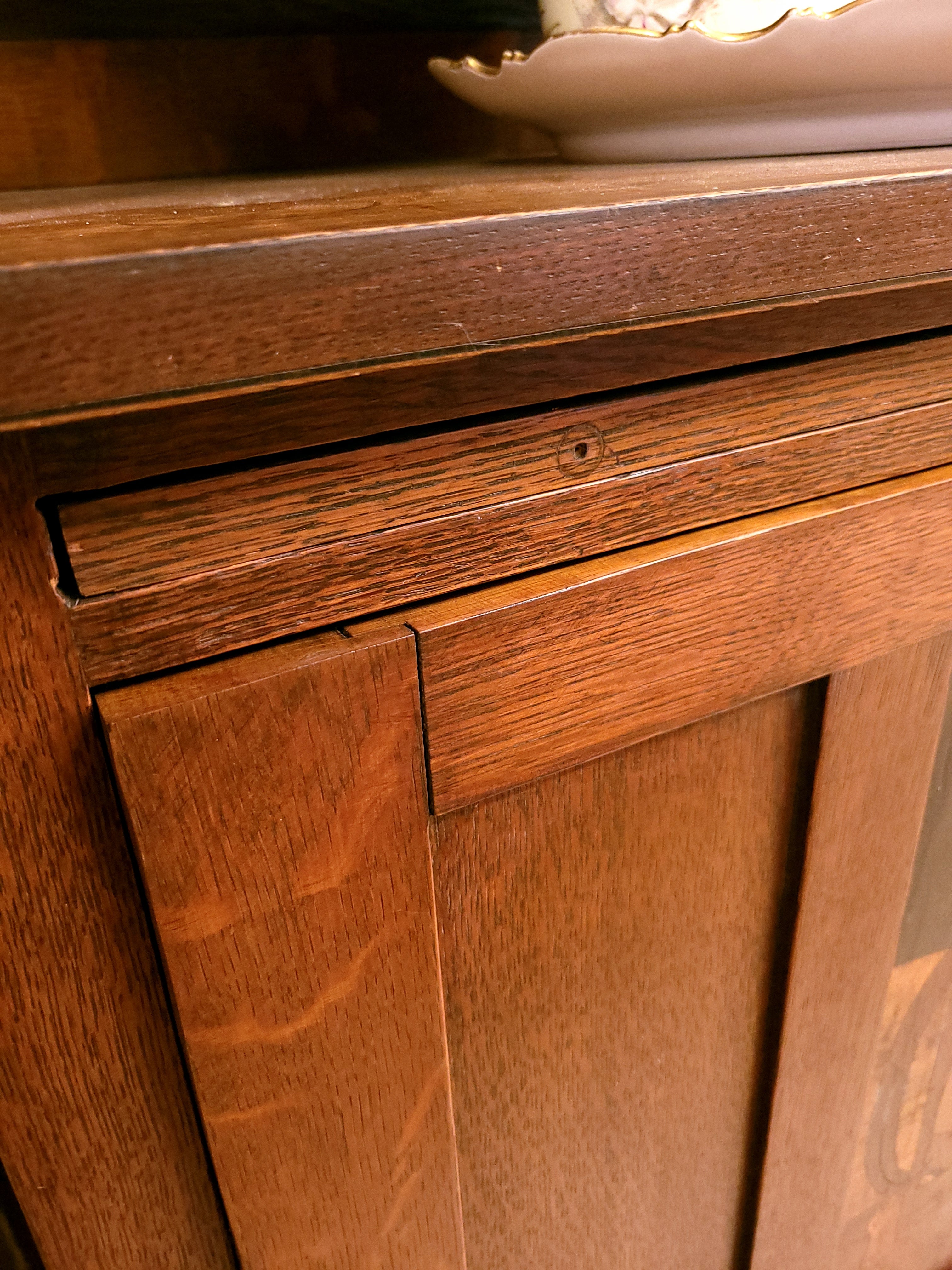 Arts and Crafts Style Cellarette and Cigar Cabinet