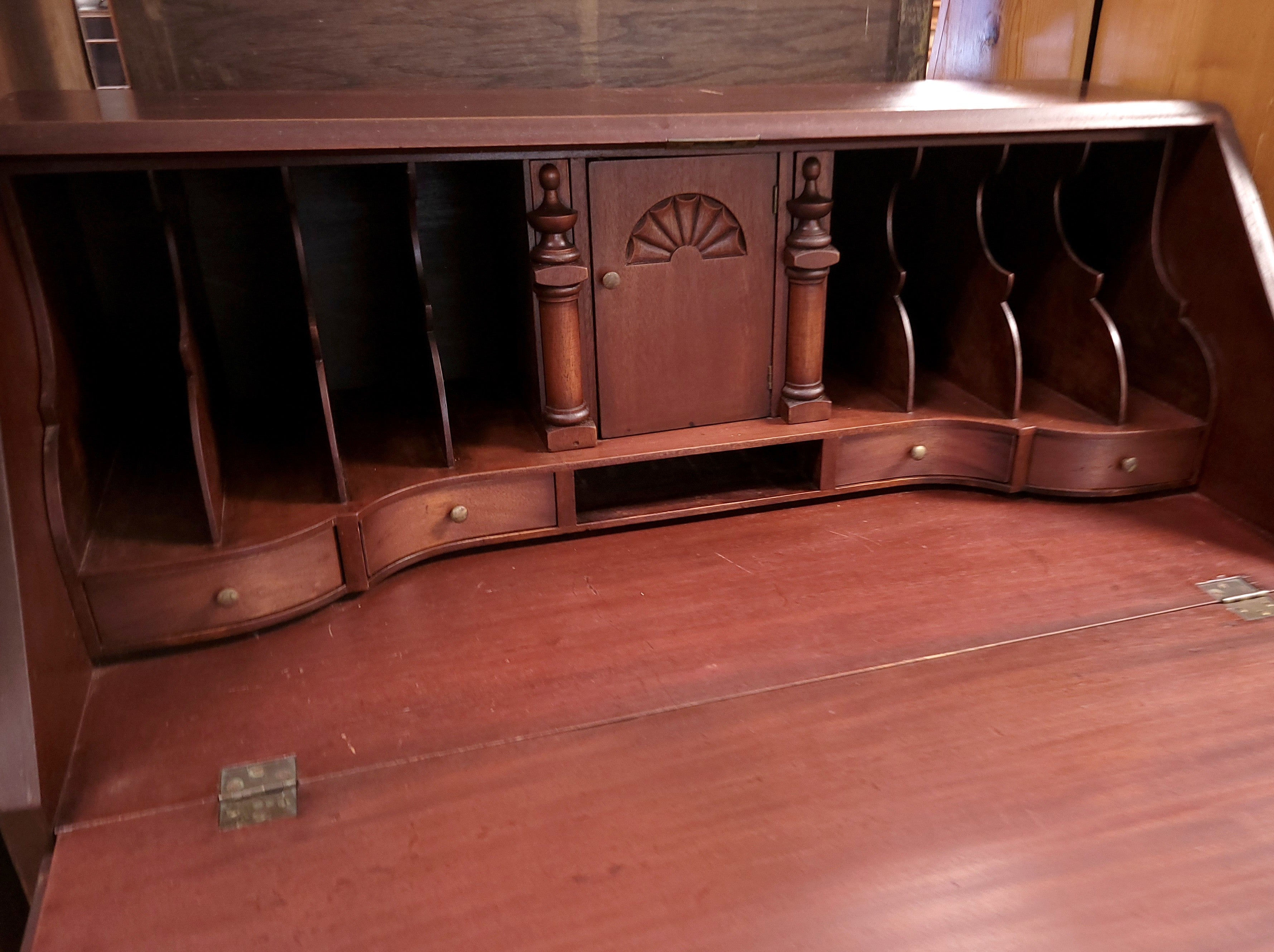 Mahogany Slant Front Secretary Desk