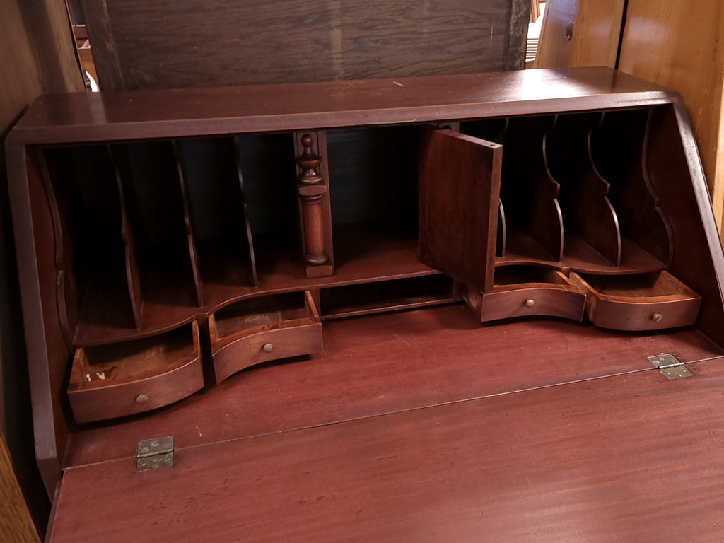 Mahogany Slant Front Secretary Desk
