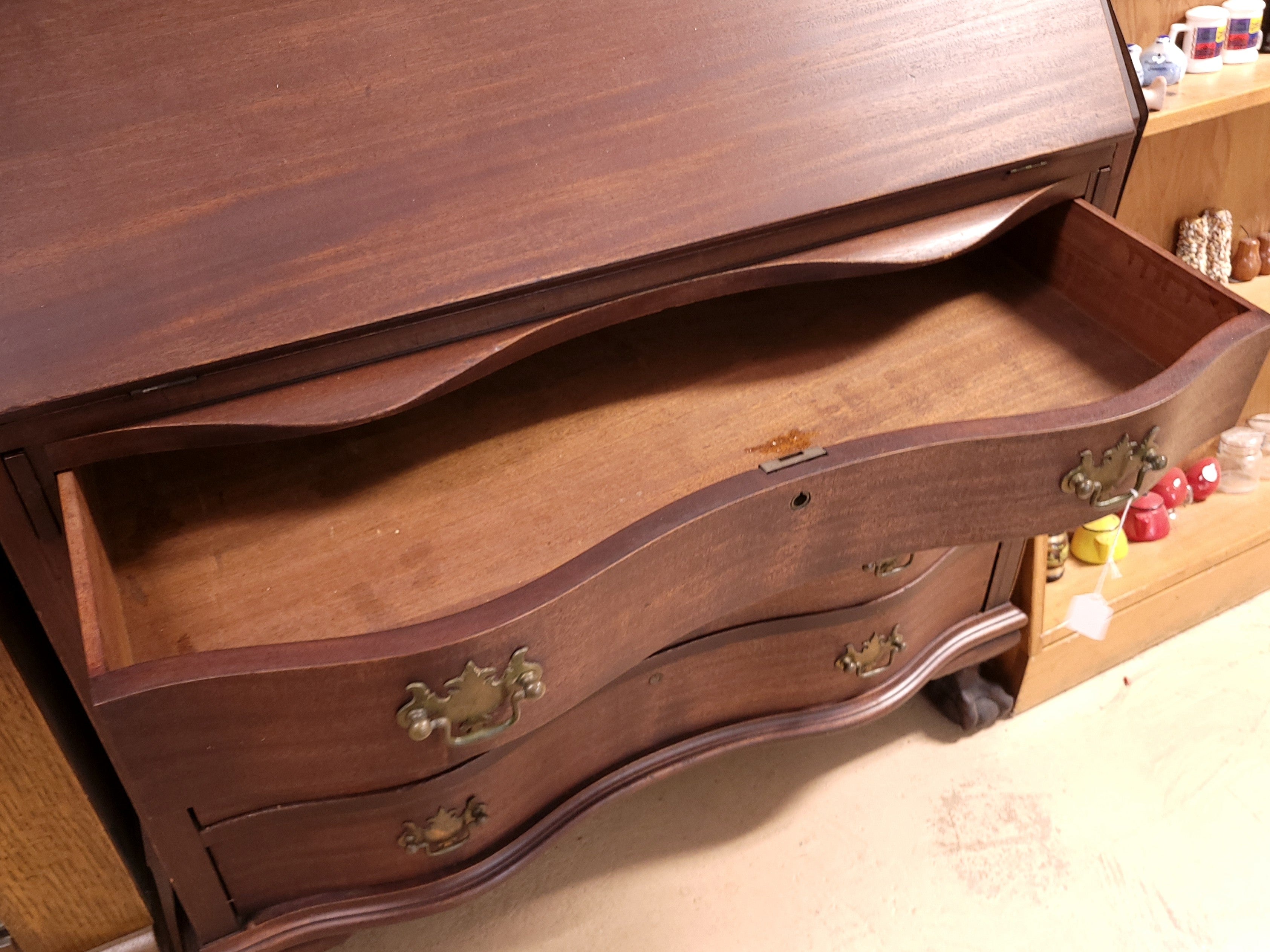 Mahogany Slant Front Secretary Desk