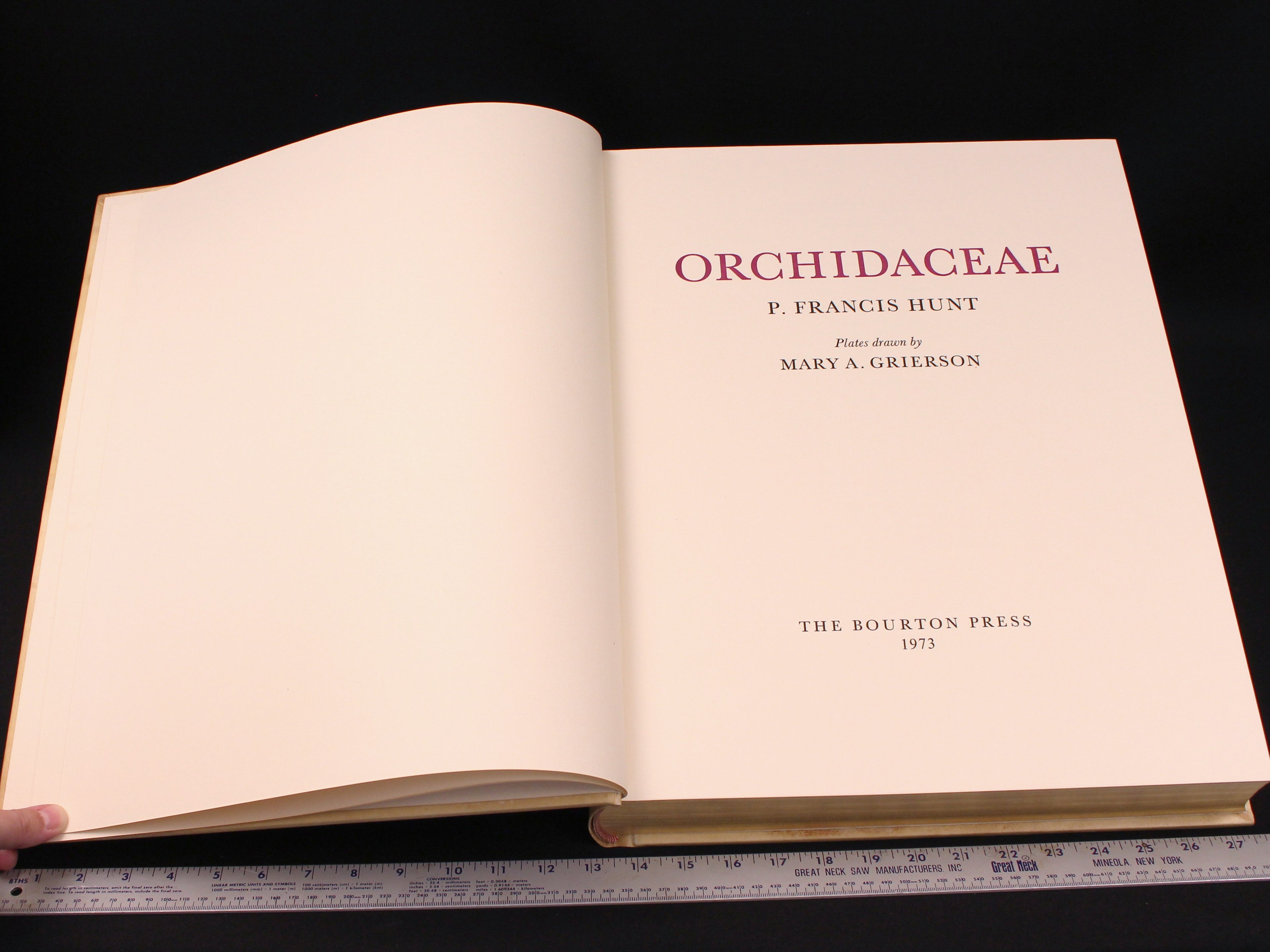Orchidaceae- First Edition, Signed & Numbered Rare Book
