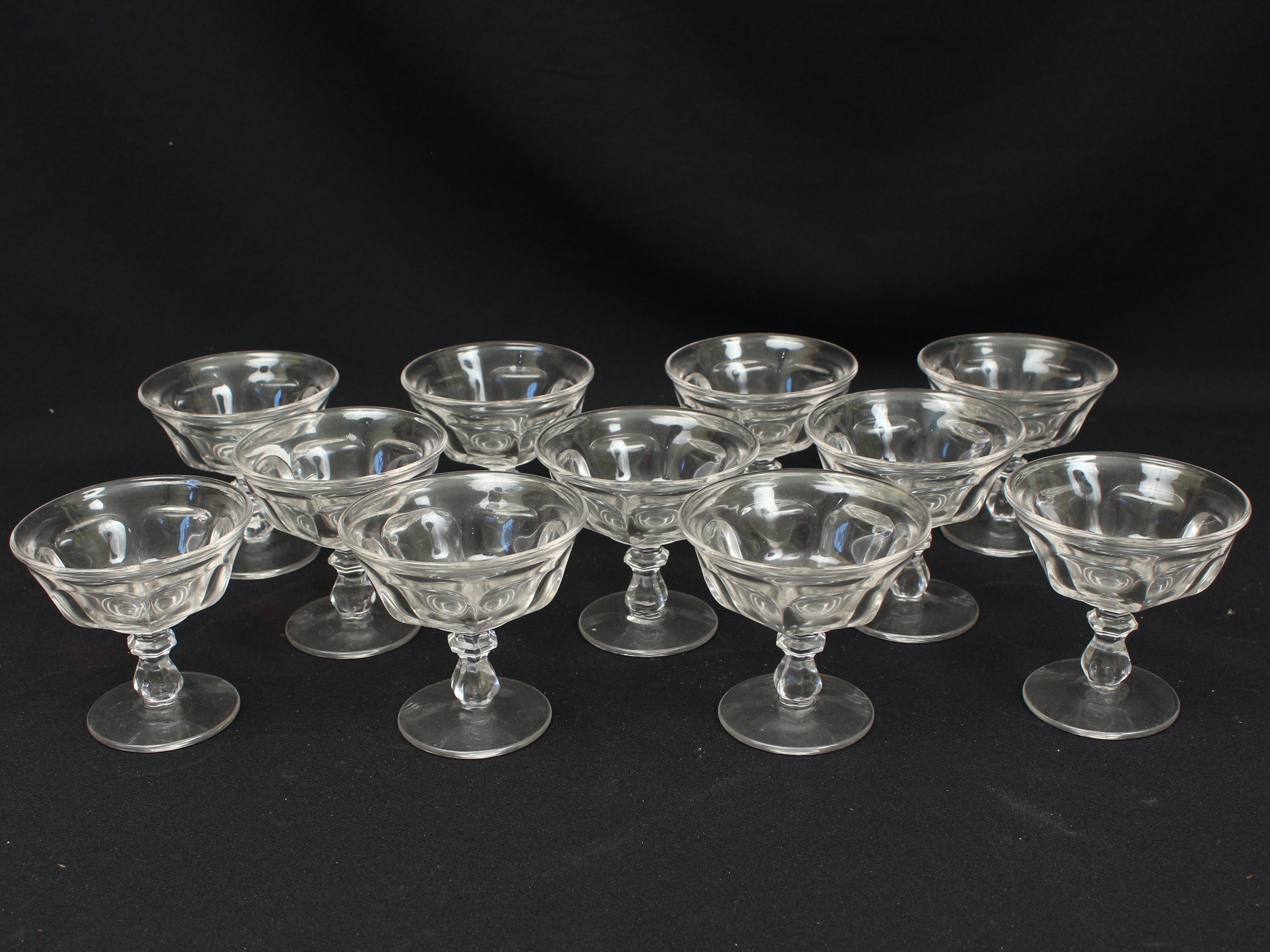 Old Williamsburg Dessert Glasses- Sherbert