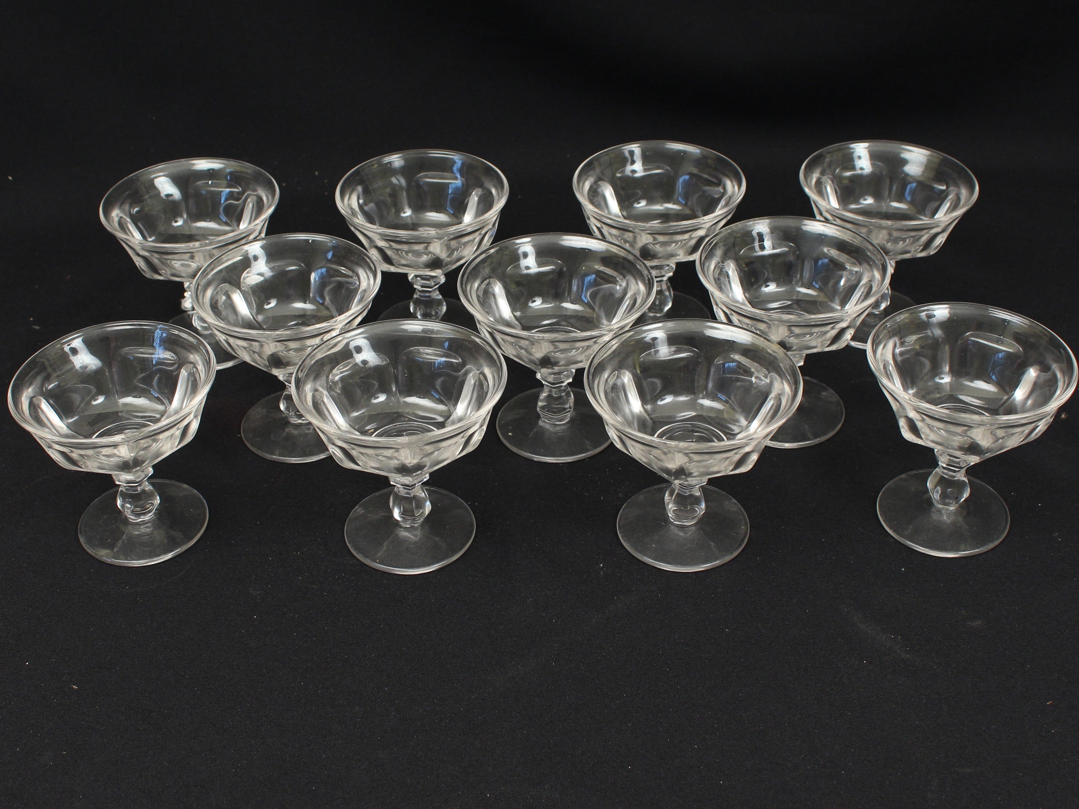 Old Williamsburg Dessert Glasses- Sherbert