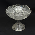 Antique Glass Compote Pedestal Bowl