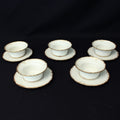 Custard Dishes with Saucers- Limoges by Haviland- Set of Five