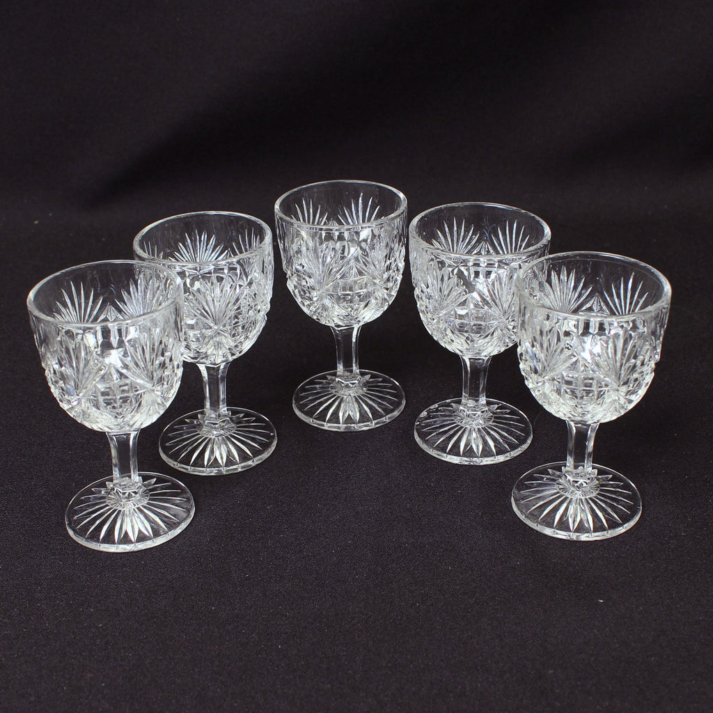 McKee & Bros. 'Majestic/Pilgrim'- Cordial Glasses- Set of Five