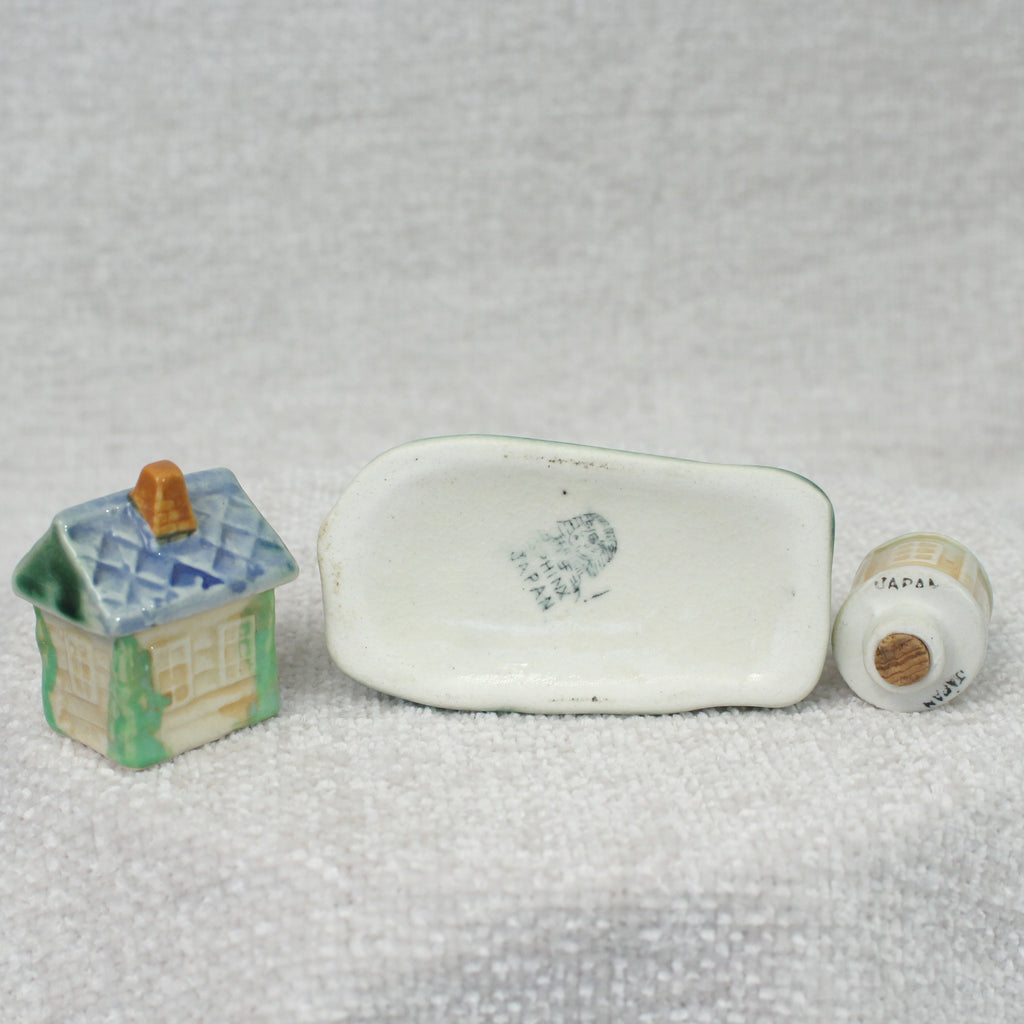 Three Piece Lighthouse Salt & Pepper Shaker Set