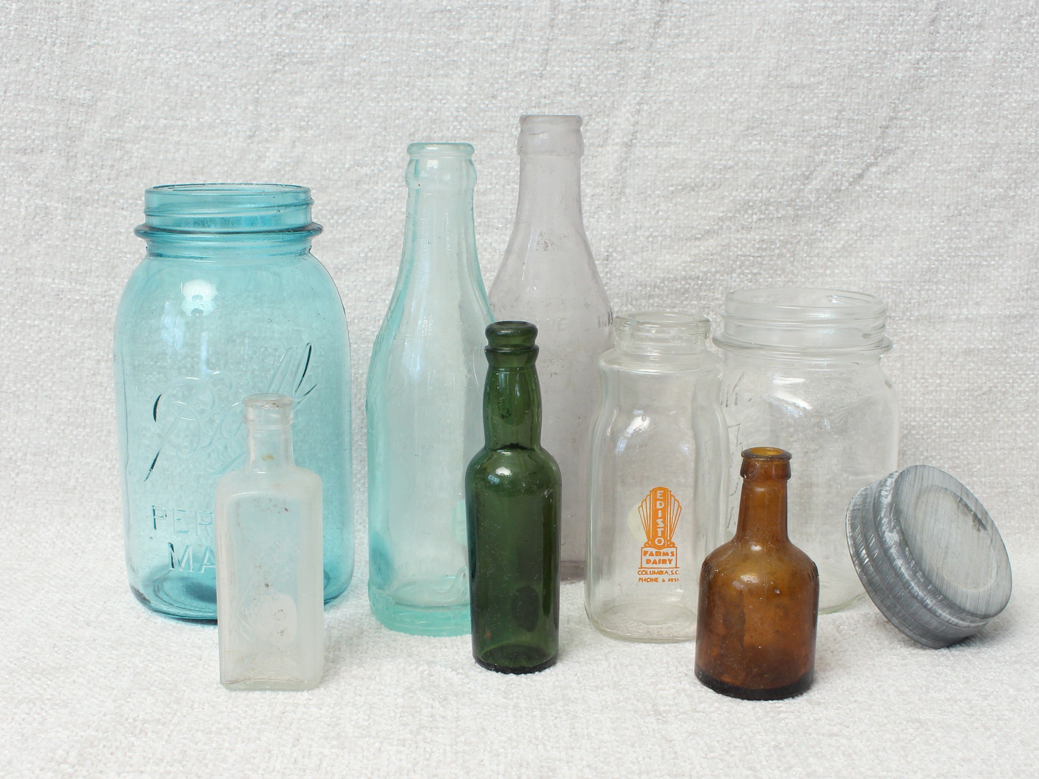 Assorted Collection of Vintage and Antique Bottles