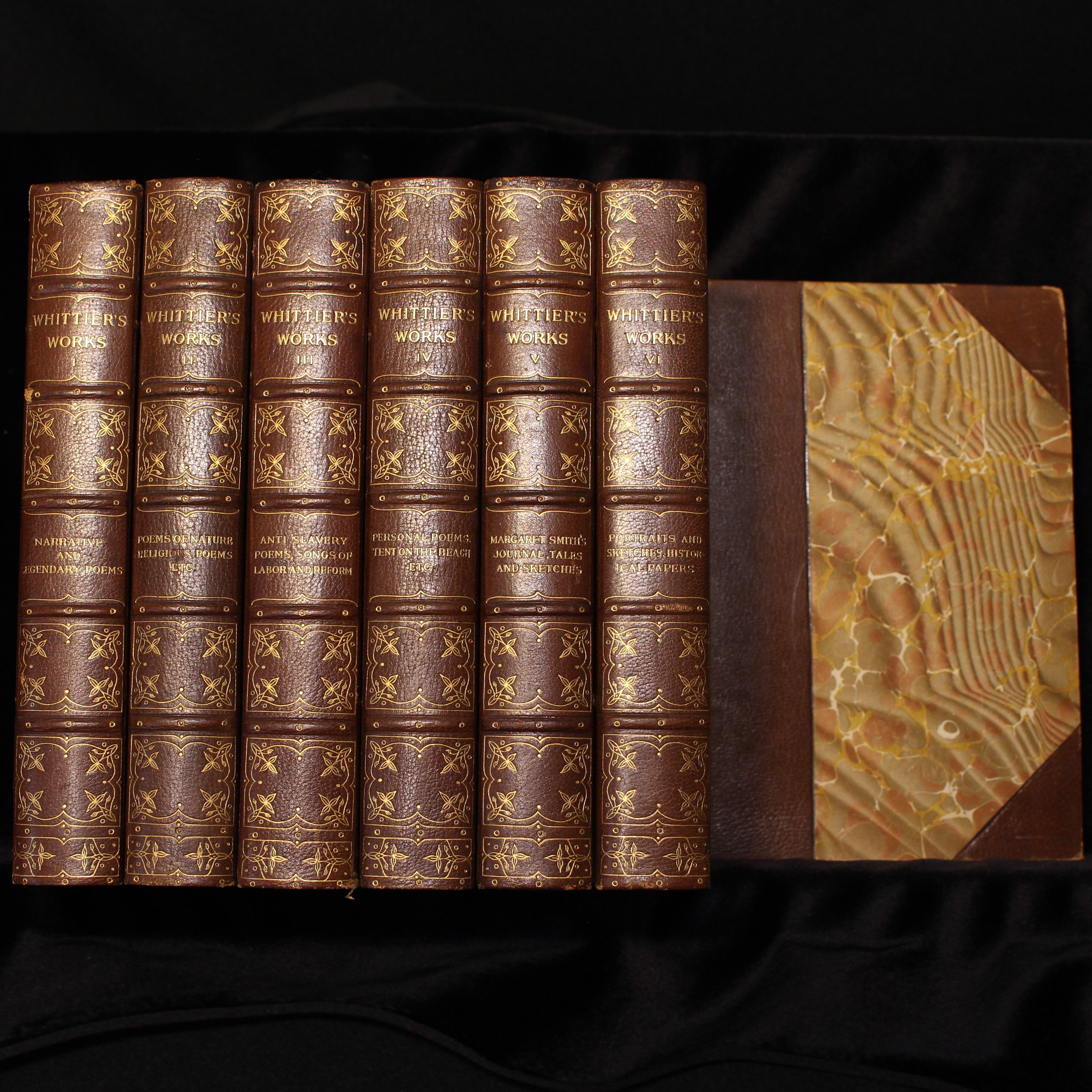 The Complete Writings of John Greenleaf Whittier- Seven Volumes