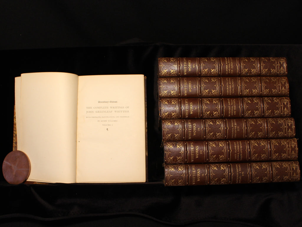 The Complete Writings of John Greenleaf Whittier- Seven Volumes